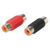 RCA Adaptador Recto Hembra-Hembra Plástico juego