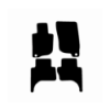 Alfombrillas para Mitsubishi L-200 (2016-Presente) fabricadas a medida.