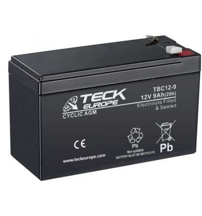 Batería de 12V/9AH de 151x65X94 mm