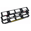 Portamatricula plastico negro completo