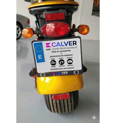Portamatricula Plastico+resina motocicleta